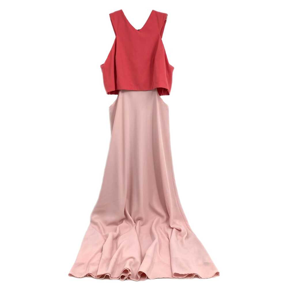 Jill Stuart Pink Colorblock Side Cut-out Maxi Dress | Size 10